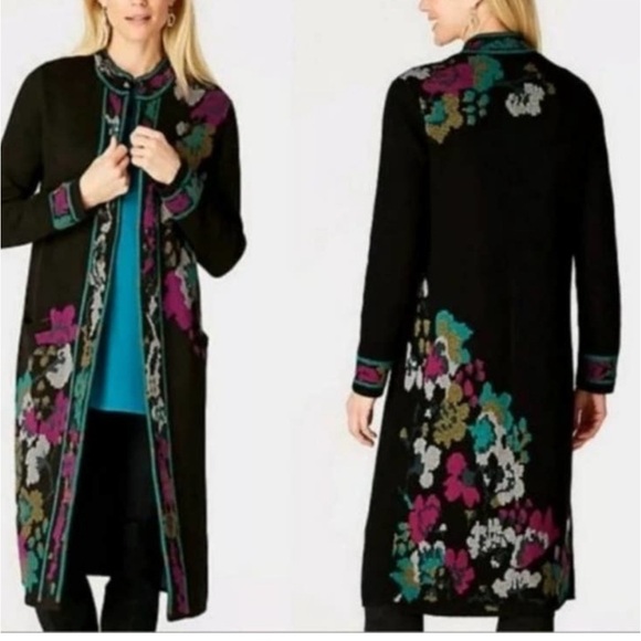 J Jill Duster Cardigan Sweater
Women Oversized Floral Black Size XL - Picture 2 of 16